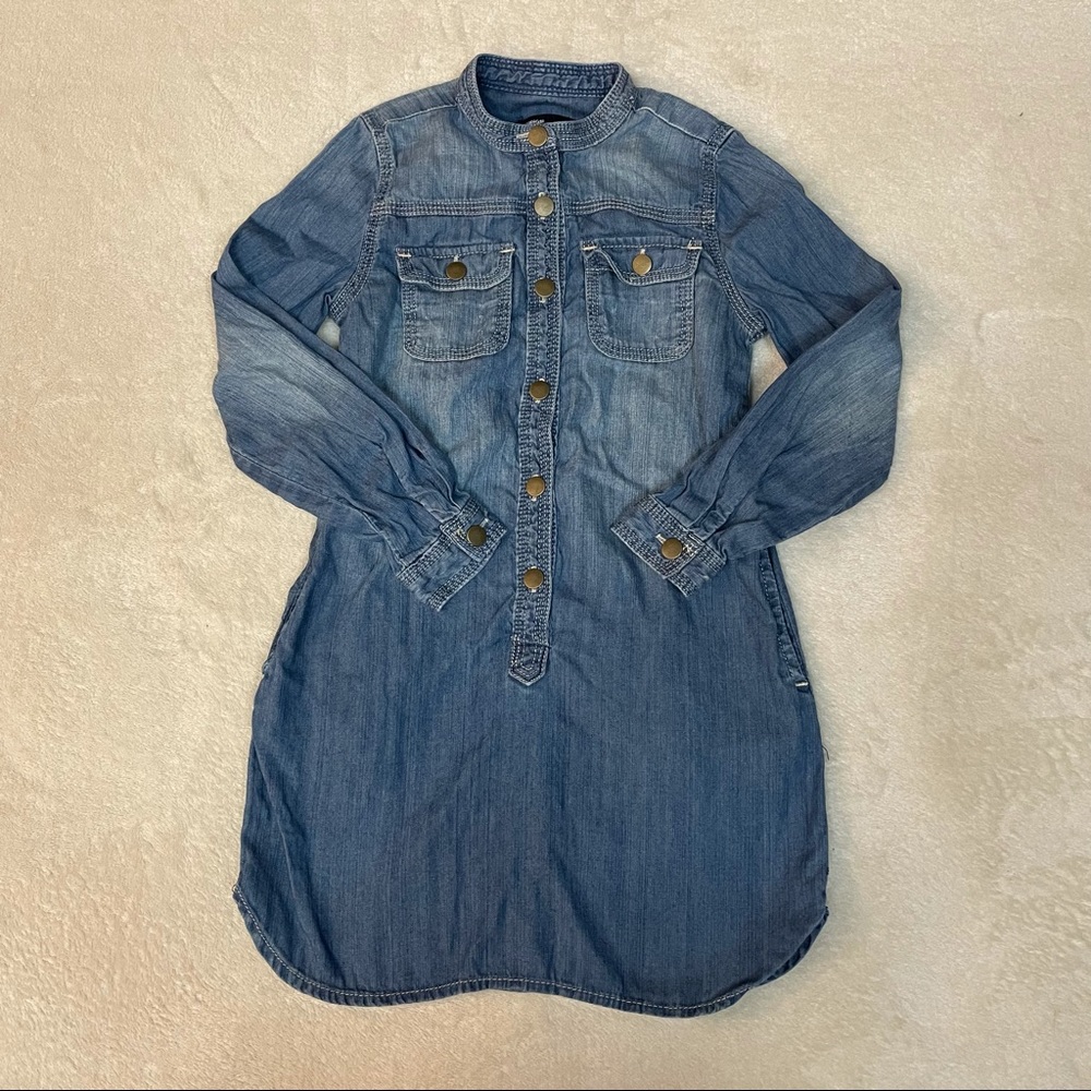Gap Denim Long-sleeve Dress